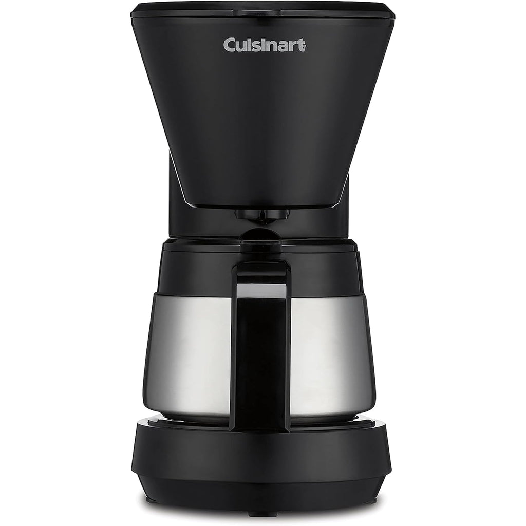Cuisinart 5-Cup Coffee Maker With Stainless Steel Carafe, Coffee Machine With Removable Water Reservoir, Charcoal Water Filter, 30-Minute Keep Warm, And Brew Pause, Dcc-5570Nas, Stainless Steel