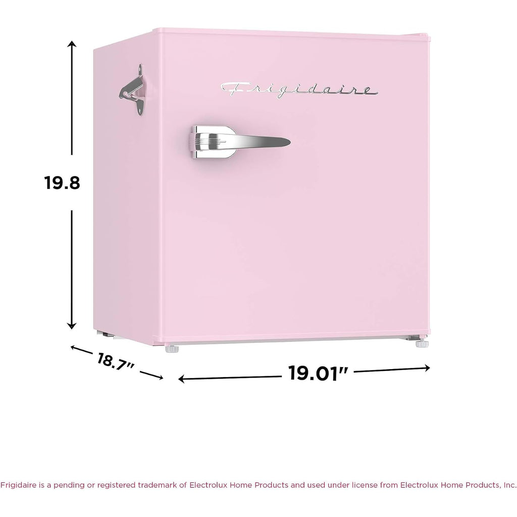 Frigidaire Efr176 1.6 Cu. Ft. Retro Bar Fridge With Side Bottle Opener (Pink)