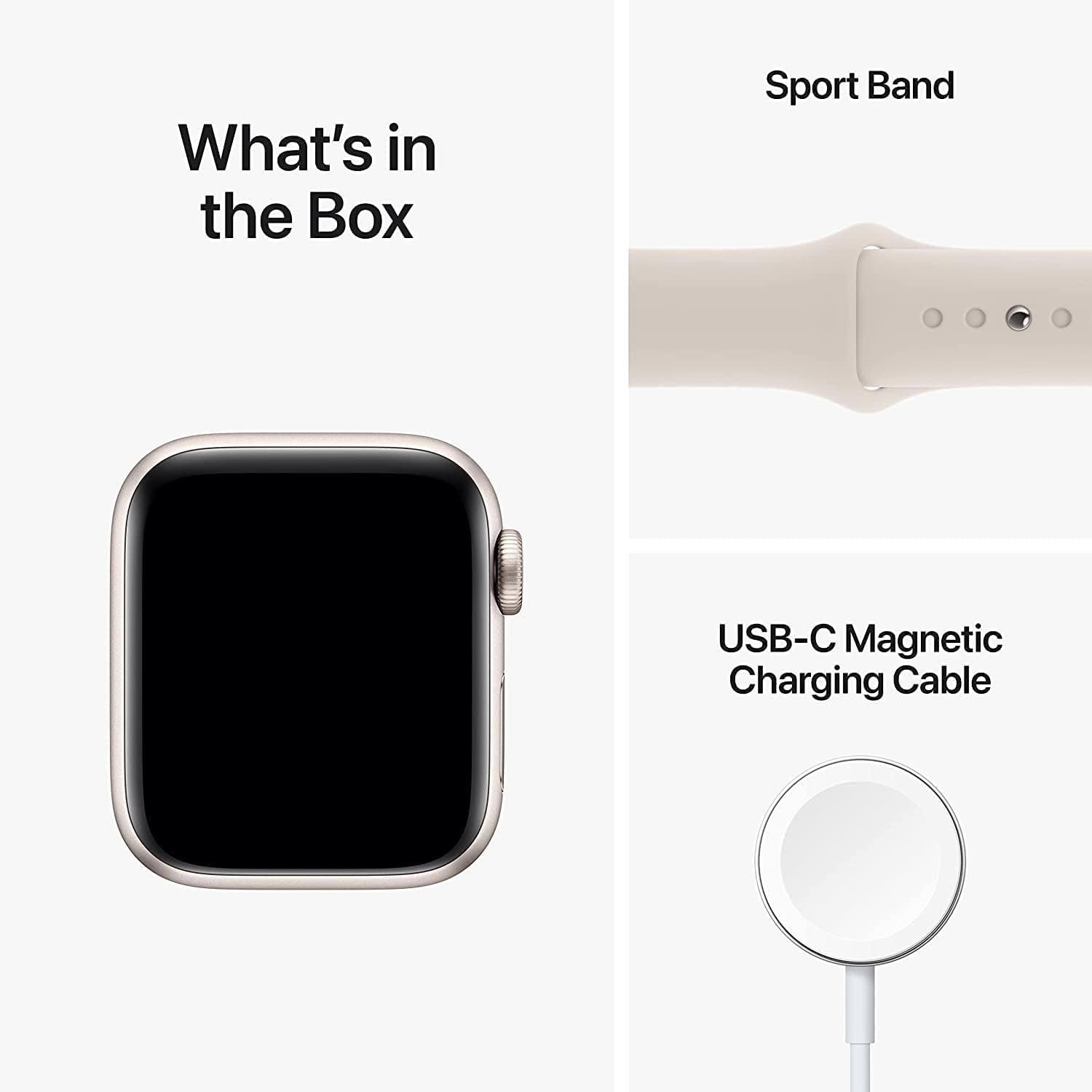 Apple Watch Se (2Nd Gen) (Gps + Cellular, 40Mm) - Starlight Aluminum Case With Starlight Sport Band, S/M (Renewed)