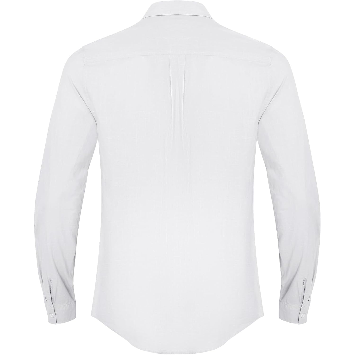 Jekaoyi Button Down Linen Shirts For Men Casual Long Sleeve Regular Fit Cotton Beach Shirts With Pocket