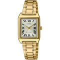 Casio Ltp-V007G-9B Women'S Rectangular Gold Tone Stainless Steel Roman Gold Dial Dress Watch