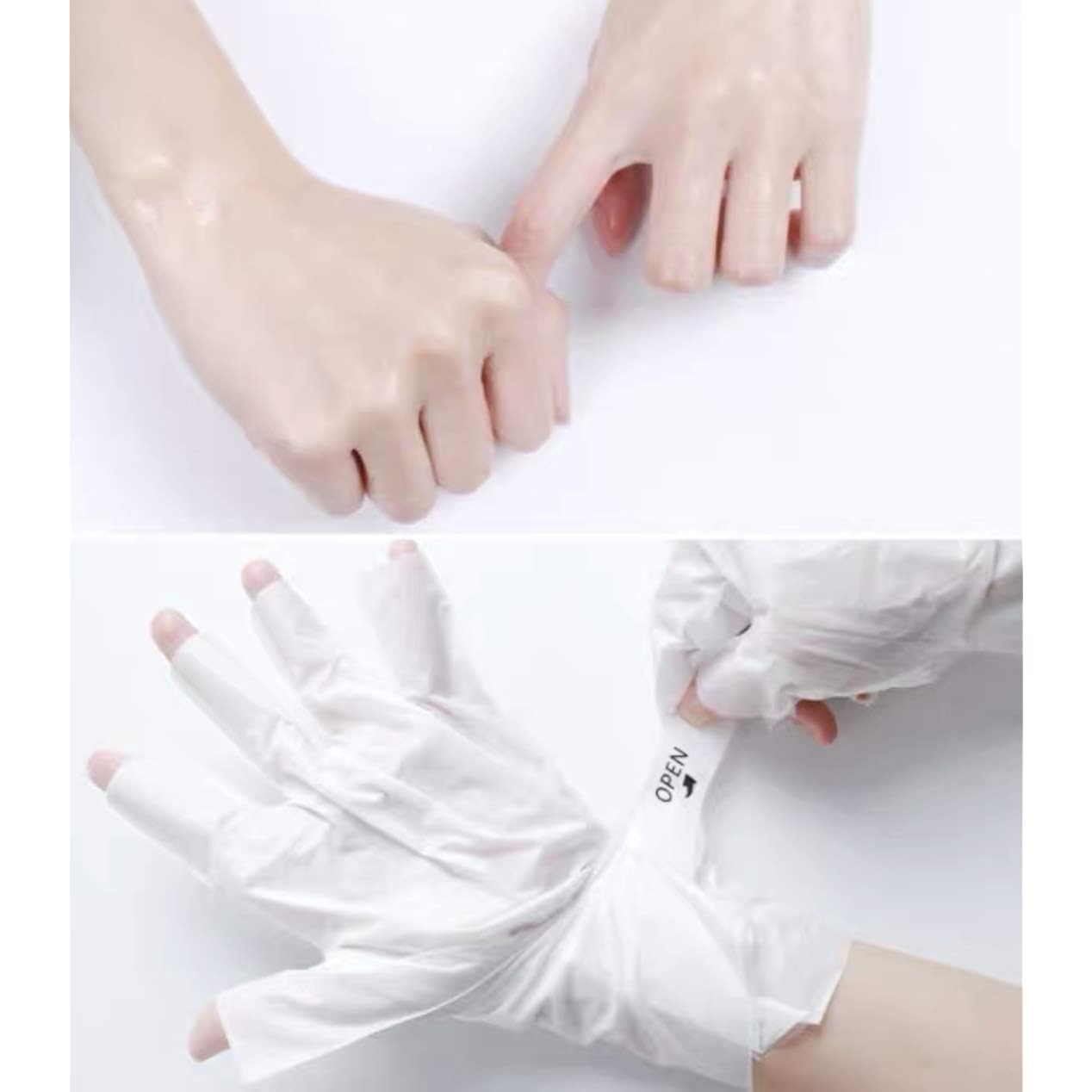 Cosmetic Hydrating & Moisturizing Therapy Gloves Masks Spa 3pk for Dry Rough Skin Hand Treatment Rose Hyaluronic Acid for Women or Men, 3 Pairs (Nicotinamide Manicure Mask, 3 pack)