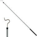 Clothes Hook Pole, Clothes Hanger Reaching Hook For Hanging Clothes Light And Plants Extendable From 35" To 50" Made Of Stainless Steel Tube With Sponge Handle (50Inch)