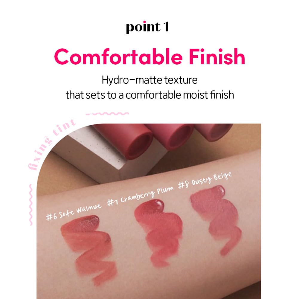 ETUDE Fixing Tint #11 Rose Blending (4g) | Long Lasting High Pigmented Liquid Lipstick | Waterproof Lightweight Matte Finish Lip Stain | Full Coverage | Korean Makeup, Kbeauty