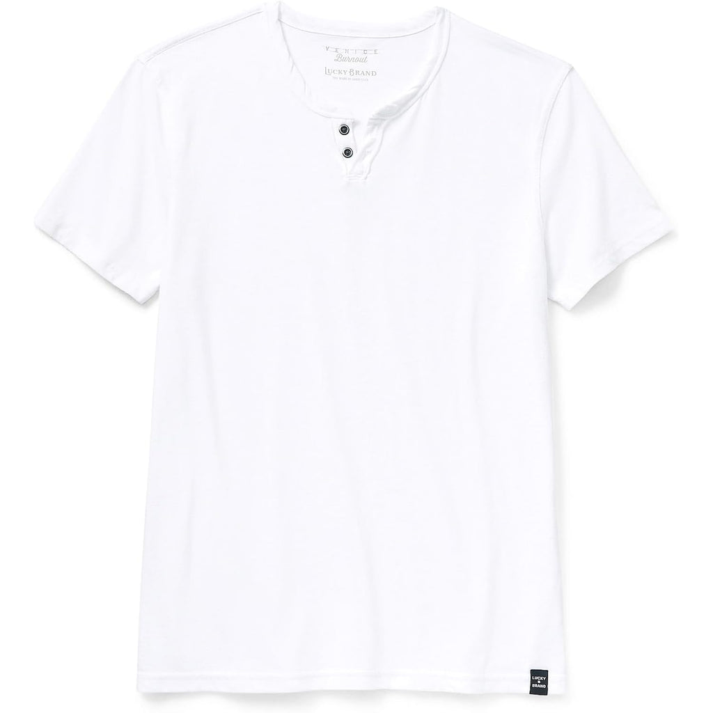 Lucky Brand Men'S Venice Burnout Notch Neck Tee Shirt