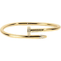 Silver Nailed It Bangle by Electric Picks Jewelry