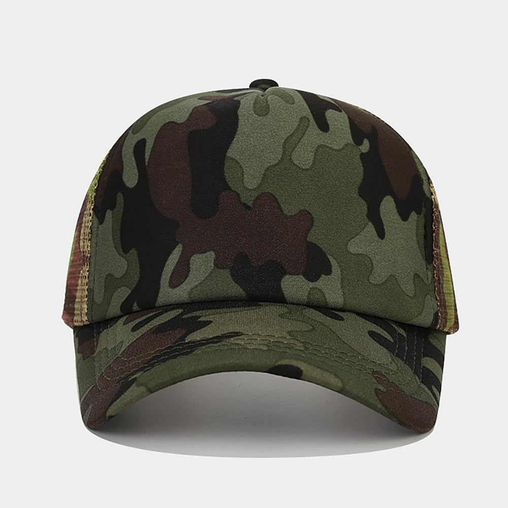 Women's Men's Fashion Baseball Cap Adjustable Strapback Hats Dad Hat Visor Sports Hat Camouflage