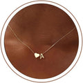 Turandoss Mothers Day Gifts for Mom Wife - Dainty 18K Gold Plated Heart Initial A-Z Pendant Necklace Trendy Jewelry Heart Necklaces Birthday Mothers Day Gifts for Women Daughter