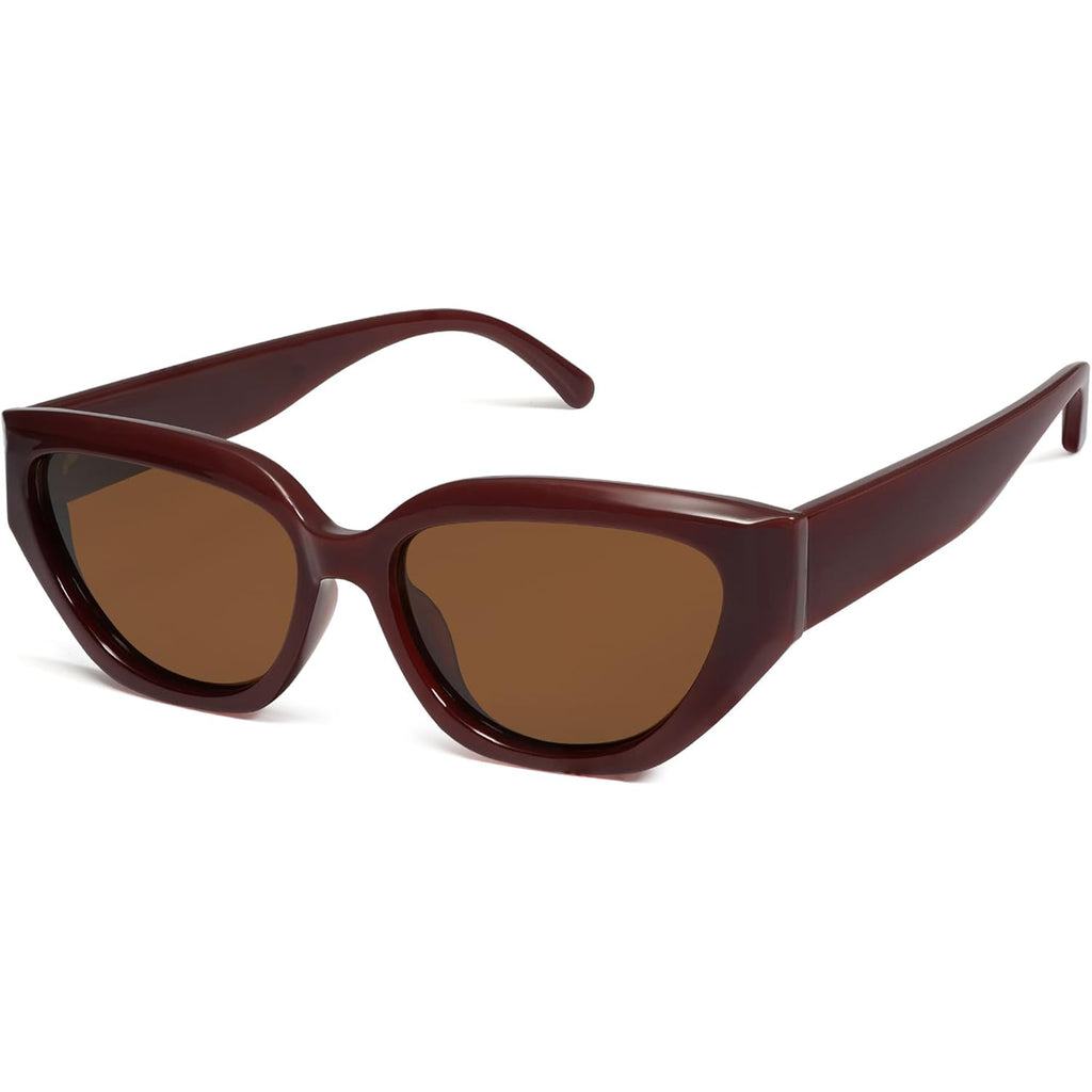 SOJOS Trendy Cute Cat Eye Polarized Sunglasses for Women Fashion Cateye Womens Sunnies SJ2237