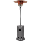Amazon Basics 46,000 Btu Portable Outdoor Propane Patio Heater With Wheels, Commercial & Residential With Water Tank, Adjustable Heat Output, 9-Foot Radius, Slate Gray, 32.1"L X 32.1"W X 91.3"H