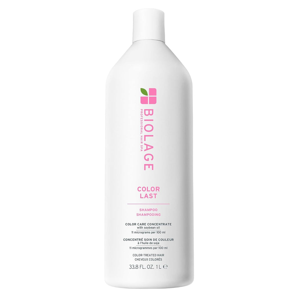 Biolage Color Last Shampoo - For Color-Treated Hair, Gently Cleanses, Nourishes, Strengthens, Hydrates And Adds Shine, Soybean Oil & Stearic Acid, Paraben & Mineral Oil-Free, Vegan