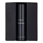 Chanel Bleu De Eau De Parfum Travel Spray for Men 3 X 0.7 Oz, 2.1 Fl Oz, 3 pc set (purse spray)