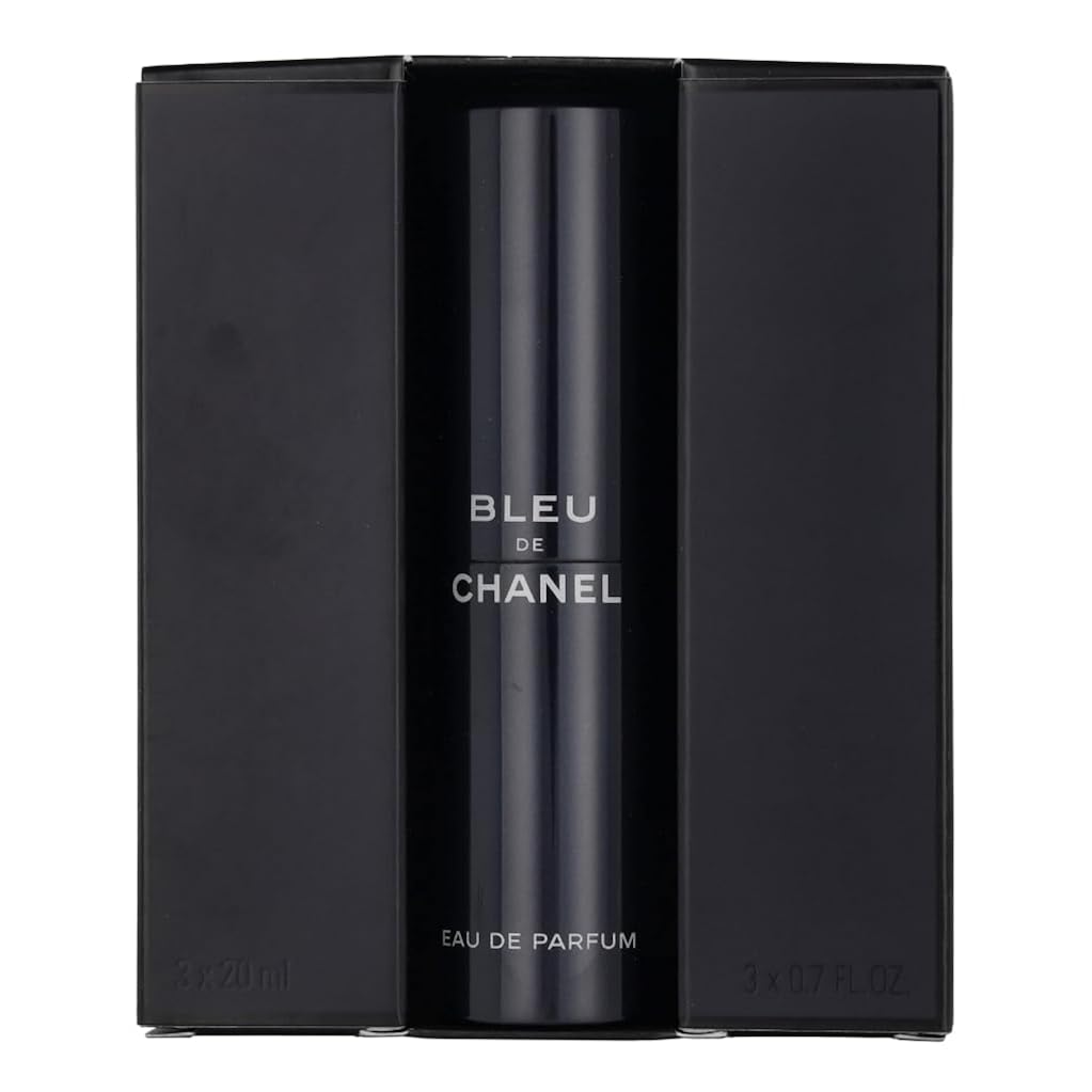 Chanel Bleu De Eau De Parfum Travel Spray for Men 3 X 0.7 Oz, 2.1 Fl Oz, 3 pc set (purse spray)