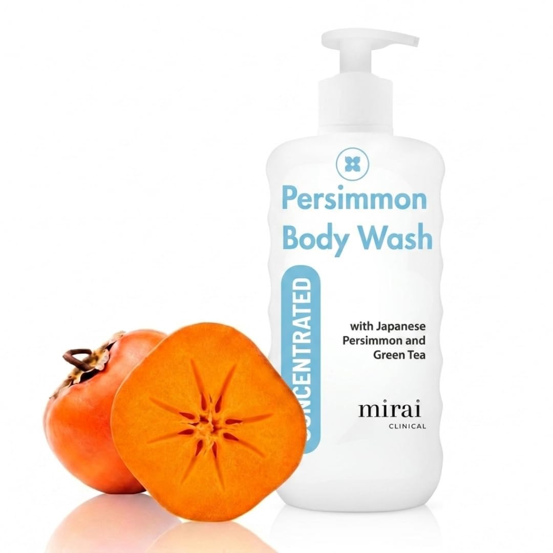 Mirai Clinical Body Wash For Strong Body Odor - Renewing Body Purifying & Deodorizing With Natural Persimmon & Green Tea Extracts - Nonenal® Eliminator For Women & Men - 9.29 Fl Oz