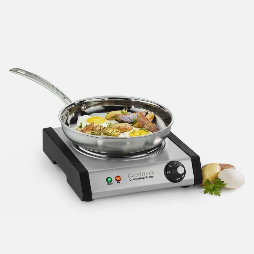 Cuisinart Cb-30P1 Cast-Iron Single Burner, Stainless Steel
