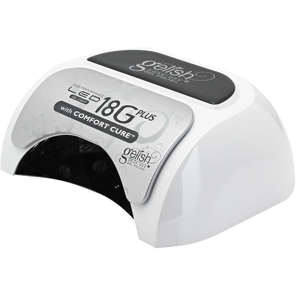 Gelish 18G Plus LED Light - 36W Professional LED Curing Lamp with Comfort Cure™ Technology, 60-Second Setting, Removable Magnetic Tray, SafeLight™, Pedicure Friendly, Acetone Resistant