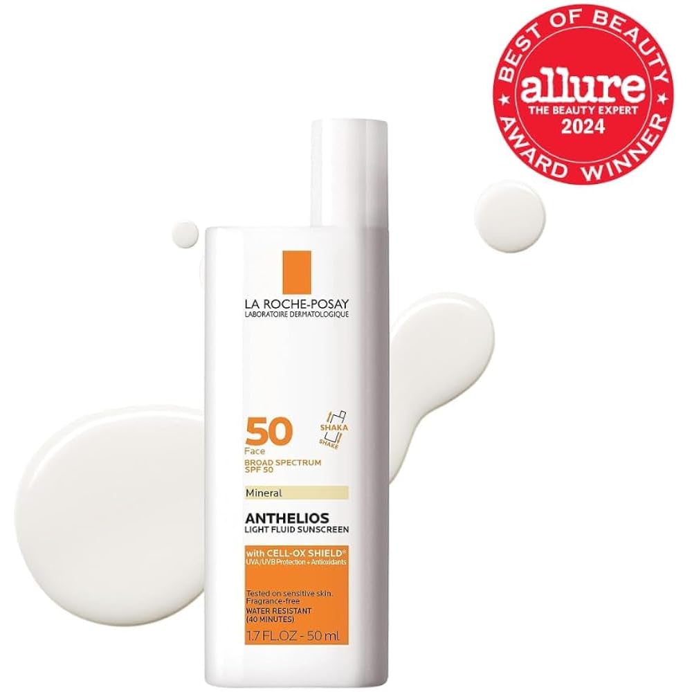 La Roche-Posay Anthelios Sunscreen Spf 50, Ultra-Light Fluid Broad Spectrum Spf 50