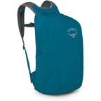 Osprey Ultralight Collapsible Stuff Pack - Lightweight, Packable Travel Backpack — Extra Bag For Travel And Every Day — 18 L Capacity Daypack To Expand Luggage, Waterfront Blue