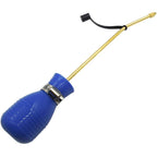 Sbestily Bug Treatment Powder Duster/Large Diatomaceous Earth Bulb Duster/Powder Applicator/Garden Applicator/Bulb With Long Copper Tube For Indoor And Outdoor Insect Treatment Blue