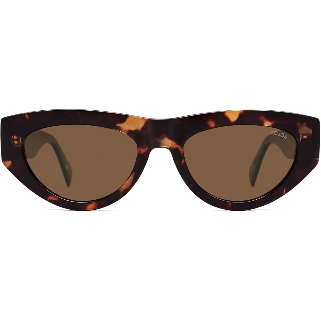 SOJOS Trendy Polarized Sunglasses Womens Retro Vintage 90s Cute Cat Eye Sun Glasses SJ2614