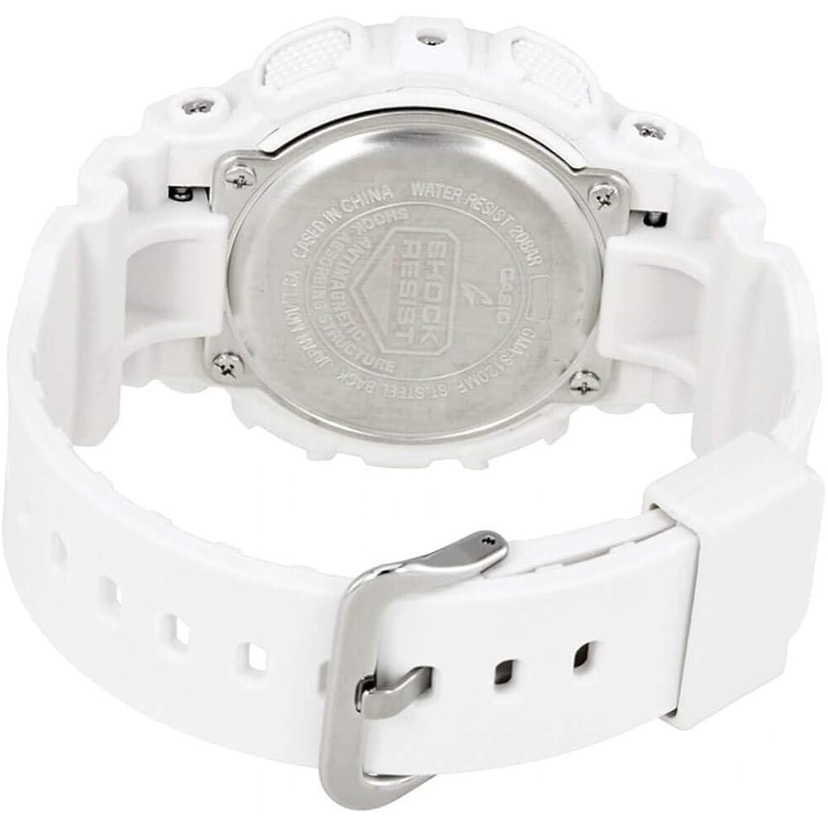 Casio Women'S Gms-S120Mf-7A2Cr G Shock Analog-Digital Display Quartz White Watch