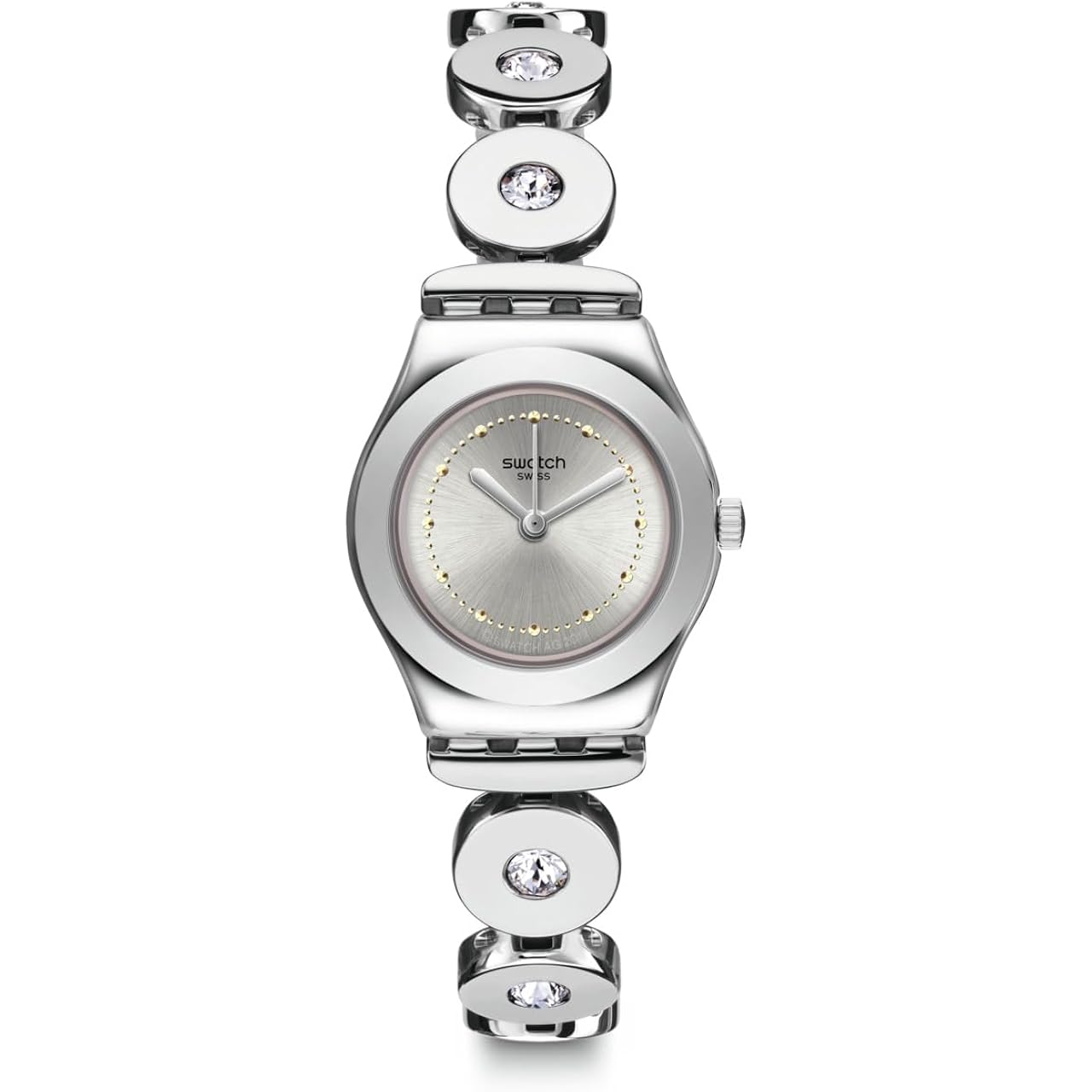 Swatch I Lady Women'S Watch Casual Polymer Grey Quartz Waterproof Inspirance