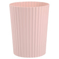 Small Trash Can Plastic Wastebasket Round Garbage Container Bin For Bathroom, Kitchen, Bedroom, Home Office, College Dorm, Pink | Sturdy Stylish Decor Round Garbage Container Bin For Kitchen, Bedroom, Home Office, College Dorm Essentials