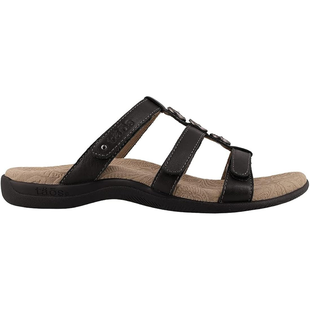 Taos Prize 4 Women’S Sandals - Adjustable 3-Strap Open Back Slide With Arch Support And Premium Cushioning - Stylish Everyday Footwear For All Day Walking Comfort