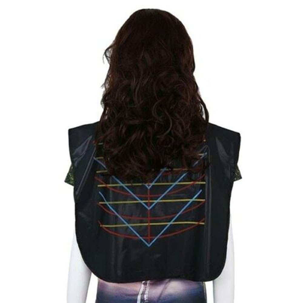Professional Salon Cape Waterproof Hair Styling Hair Cutting Collar Stylist Magnetic Cover Hairdressing Shampoo Hair Dye Shawl Barber Shop Essentials (Black)