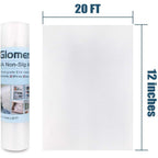 Shelf Liner, Non-Slip Cabinet Liner, Washable Oil-Proof for Kitchen Cabinet, Shelves, Refrigerator, Storage, Desks, 12 Inches x 20 FT, Non Adhesive Drawers