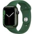 Apple Watch Series 7 (Gps, 45Mm) Green Aluminum Case With Clover Sport Band, Regular (Renewed)