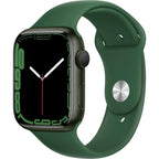 Apple Watch Series 7 (Gps, 45Mm) Green Aluminum Case With Clover Sport Band, Regular (Renewed)
