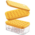 Brigii Ice Cube Tray With Lid & Storage Bin, 56 Cubes Ice Mold With Easy-Release Silicone Bottom, Stackable Ice Trays For Freezer, Bpa Free,For Cocktails, Whiskey, Coffee & Drinks