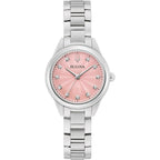 Bulova Women'S Analogue Quartz Watch With Stainless Steel Strap 96P249, Silver, Bracelet