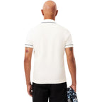 Lacoste Mens Regular Fit Paris Contrast Stretch Piqué Polo Shirt