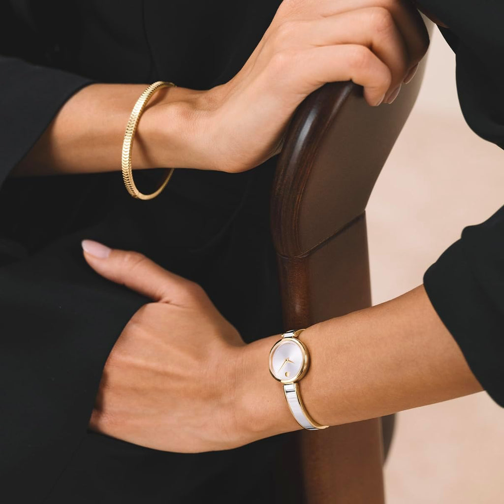 Movado Moda Women'S Bangle Watch - Swiss Quartz, Stainless Steel - Classic, Modern Luxury Fashion Timepiece For Her - 24Mm