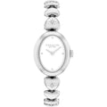 Coach Sammy Women’S Quartz Watch - Heart-Link Bracelet With Crystals, White Lacquer Dial - Modern, Versatile Timepiece - Gift For Her 22.5Mm