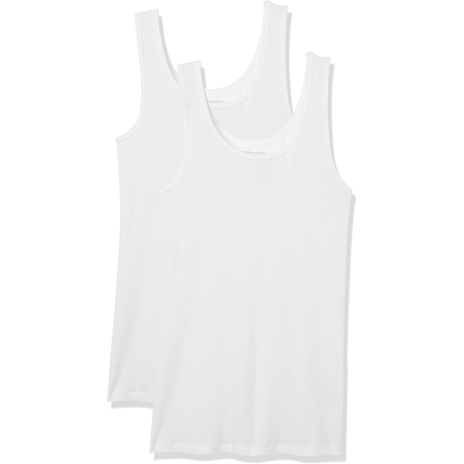 Women's Slim-Fit Scoop Neck Tank Top, Pack of 2