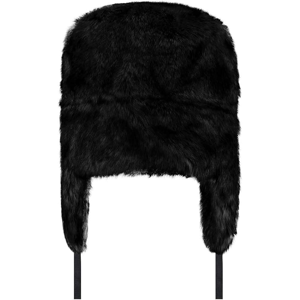 Winter Trapper Trooper Hat Faux Fur Russian Ushanka Hat Windproof Warm Hunting Cap Fuzzy Skiing Cap Unisex