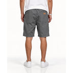 Poplee Mens Casual Shorts Cotton Drawstring Summer Beach Shorts Stretch Twill Chino Golf Shorts With Pockets