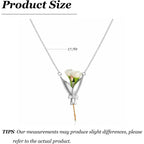 Flower Holder Necklace DTY Flower Vase Pendant Floral Bouquet Accessores for Women Graduation Prom Wedding Outfit Elegant Jewelry