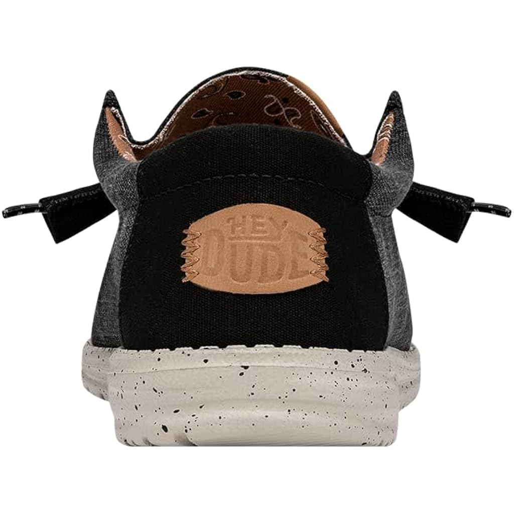 Heydude Men'S Wally Washed Canvas, Men’S Shoes, Slip-On Loafers, Comfortable & Light-Weight