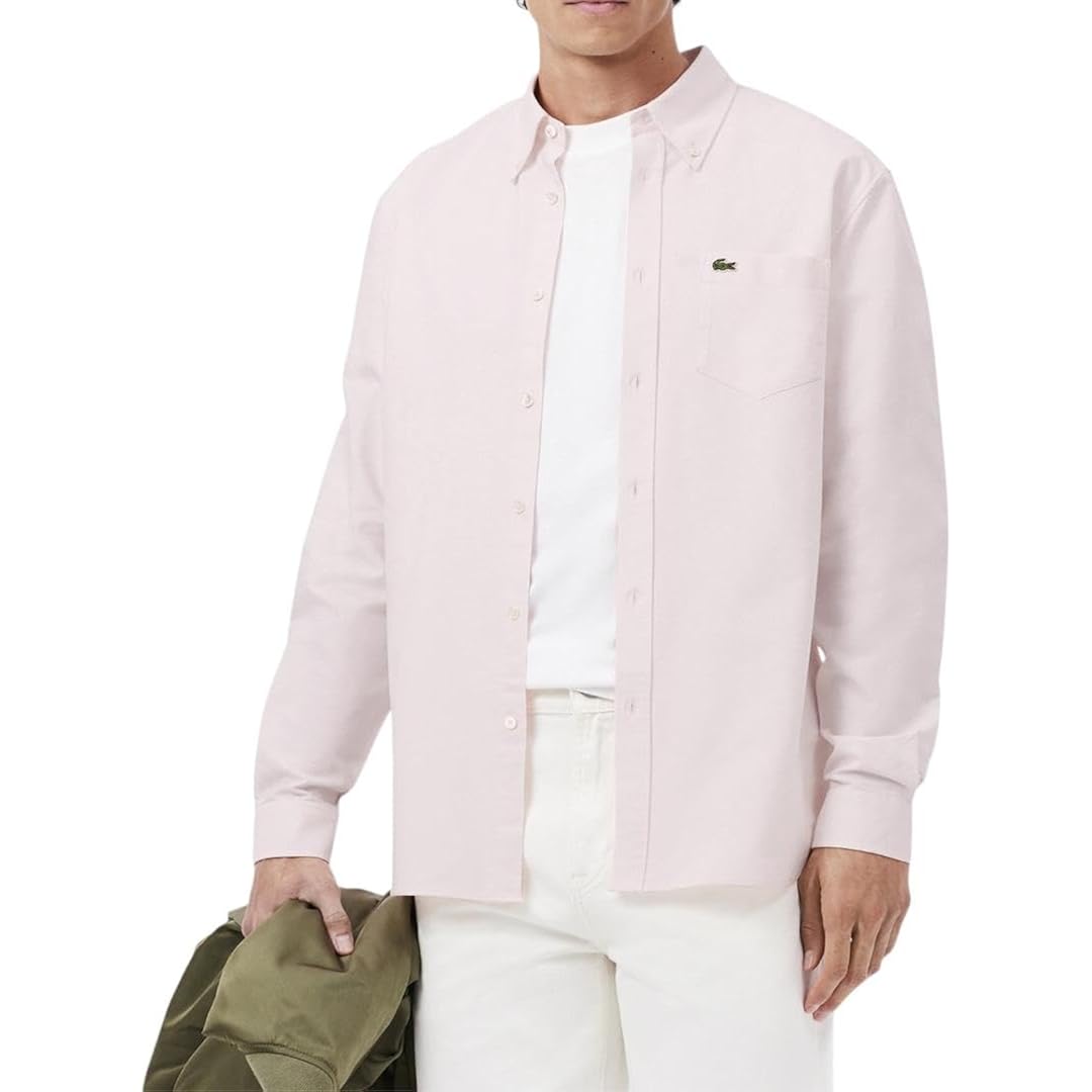 Lacoste Men'S Regular Fit Cotton Oxford Shirt