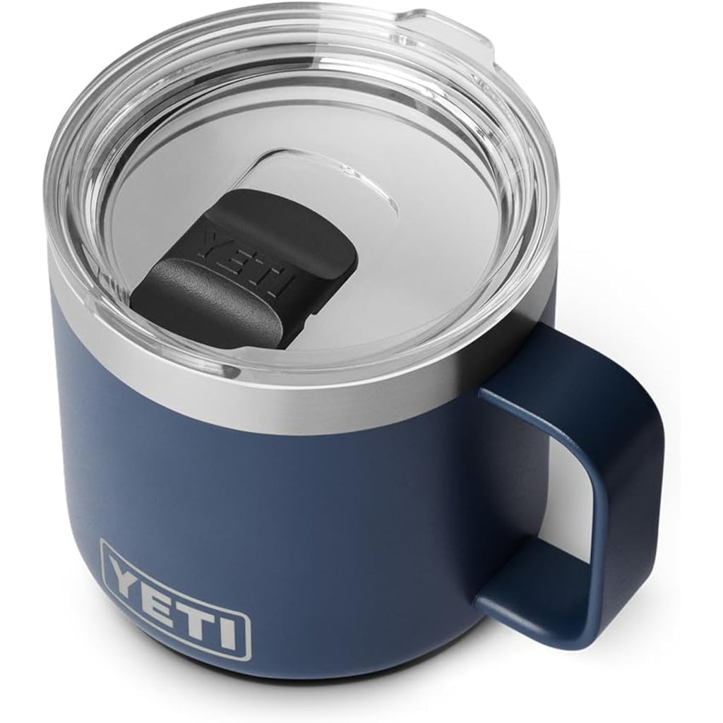 Yeti Rambler 14 Oz Ceramic Lined Stackable Mug, Vacuum Insulated, Stainless Steel With Magslider Lid, Navy