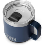 Yeti Rambler 14 Oz Ceramic Lined Stackable Mug, Vacuum Insulated, Stainless Steel With Magslider Lid, Navy