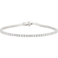 14K White and Yellow Gold Lab Grown Diamond Tennis Bracelet for Women - Round Cut Diamonds 7 Inches Bracelet - Valentine Day Jewelry Gift for Womens, Her, Wedding, F-G Color, VVS-VS Clarity