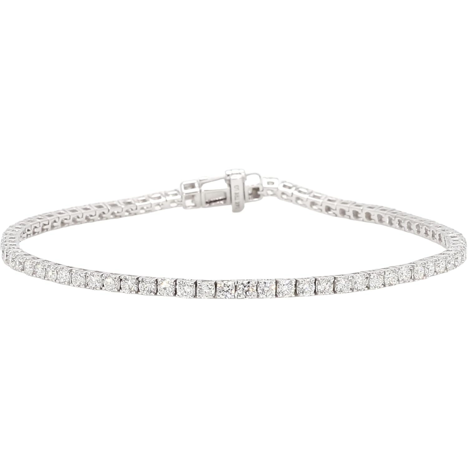 14K White and Yellow Gold Lab Grown Diamond Tennis Bracelet for Women - Round Cut Diamonds 7 Inches Bracelet - Valentine Day Jewelry Gift for Womens, Her, Wedding, F-G Color, VVS-VS Clarity