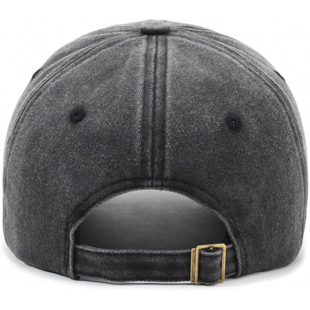 YuMENo Women's Heart Embroidered Baseball Cap Vintage Washed Cotton Adjustable Low Profile Dad Hats