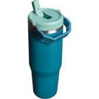 Stanley Iceflow 2.0 Flip Straw Tumbler With Handle 30 Oz | Twist On Lid And Flip Up Straw | Leak Resistant Water Bottle | Insulated Stainless Steel | Bpa-Free | Coastal Teal