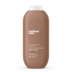 Method Men'S Body Wash, Sandalwood + Vetiver - Moisturizes & Cleanses, Made Without Parabens, Cruelty-Free, 18 Fl Oz
